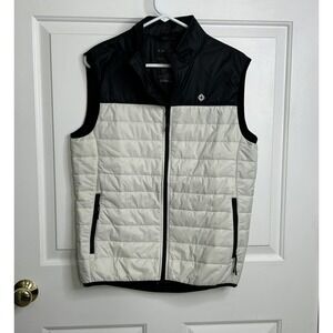 Thousand Miles Vest Mens Medium Off White + Black Pockets Thermolite Lightweight